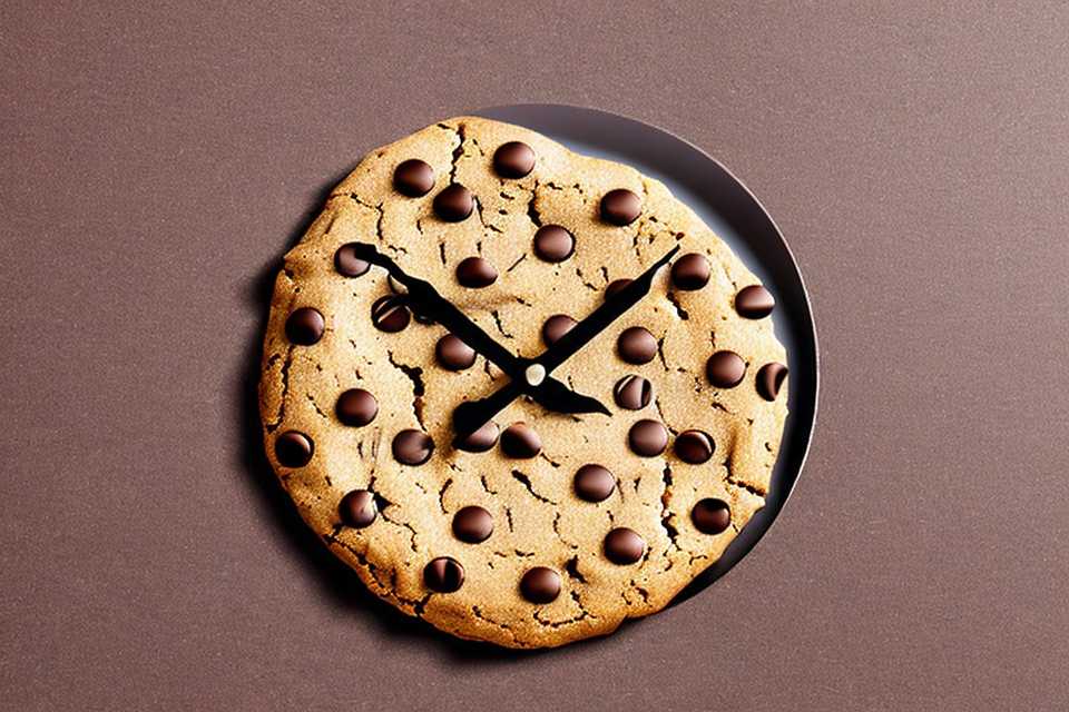 A photo of a cookie that looks like a clock.